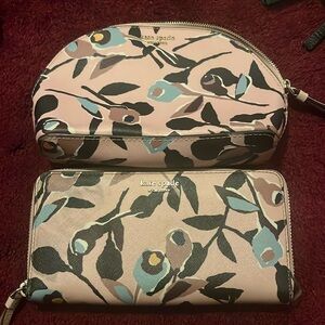 Kate Spade makeup bag and wallet